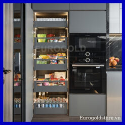Tủ Đồ Khô 5 Tầng Độc Lập Màu Ghi 600mm Eurogold EUM23560G