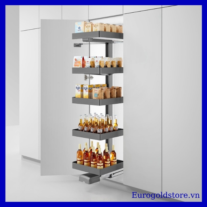 Tủ Đồ Khô 5 Tầng Nhôm Màu Ghi 450mm Eurogold EUM5045G Tủ Đồ Khô 5 Tầng Nhôm Màu Ghi 450mm Eurogold EUM5045G