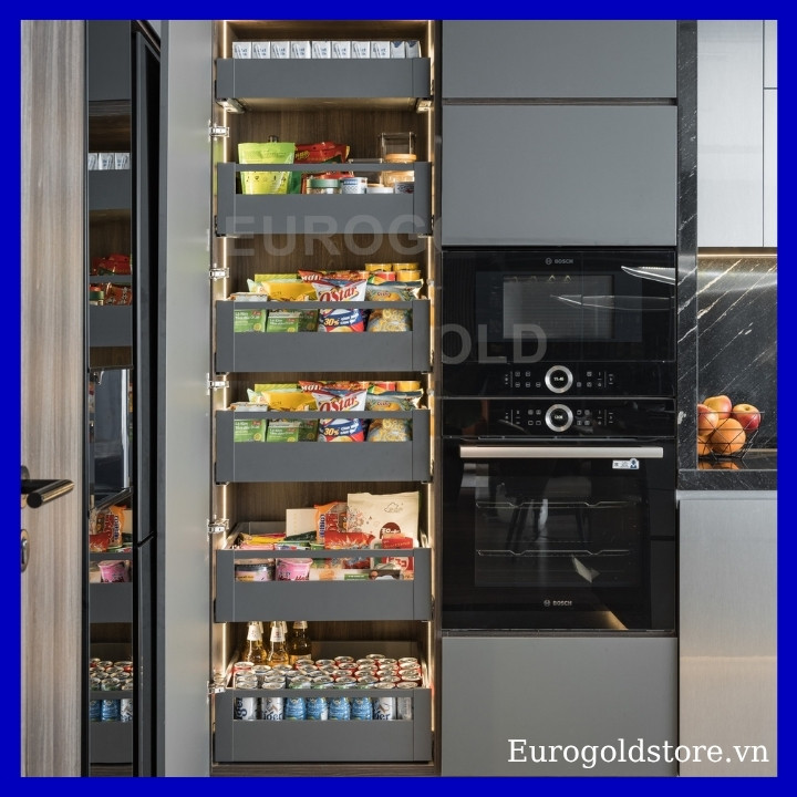 Tủ Đồ Khô 6 Tầng Độc Lập Màu Ghi 600mm Eurogold EUM23660G Tủ Đồ Khô 6 Tầng Độc Lập Màu Ghi 600mm Eurogold EUM23660G