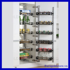 Tủ Đồ Khô 6 Tầng Inox Hộp Cánh Mở 450mm Eurogold EKM10645