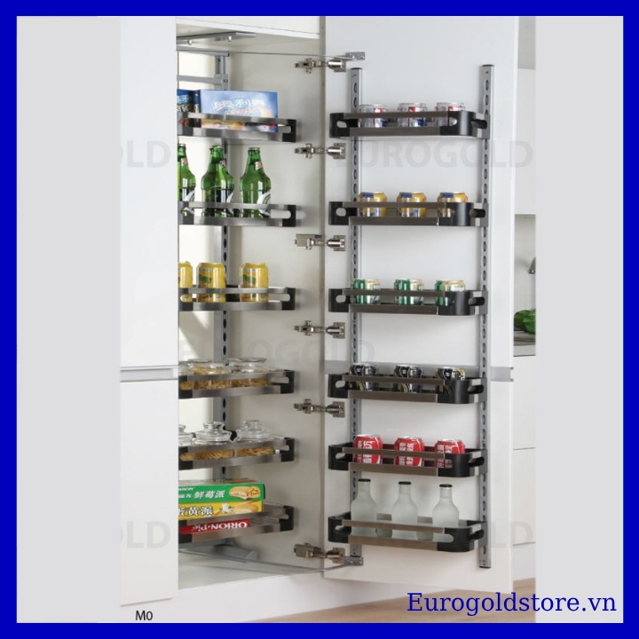 Tủ Đồ Khô 6 Tầng Inox Hộp Cánh Mở 600mm Eurogold EKM10660 Tủ Đồ Khô 6 Tầng Inox Hộp Cánh Mở 600mm Eurogold EKM10660