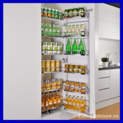 Tủ Đồ Khô 6 Tầng Thép Mạ Chrome Cánh Mở 450mm Eurogold EKC14645