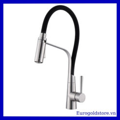 Vòi Rửa Bát Nóng Lạnh Dây Rút Inox 304 Eurogold EUF228BM