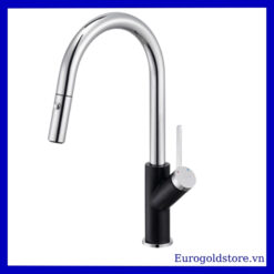 Vòi Rửa Bát Nóng Lạnh Dây Rút Inox 304 Eurogold EUF333DR