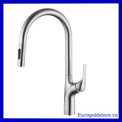 Vòi Rửa Bát Nóng Lạnh Dây Rút Inox 304 Eurogold EUF518CR
