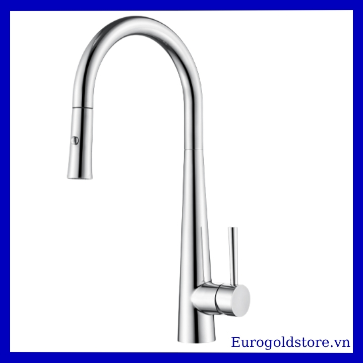 Vòi Rửa Bát Nóng Lạnh Dây Rút Inox 304 Eurogold EVF118BR Vòi Rửa Bát Nóng Lạnh Dây Rút Inox 304 Eurogold EVF118BR