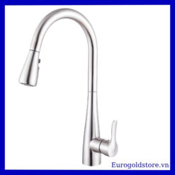 Vòi Rửa Bát Nóng Lạnh Dây Rút Inox 304 Eurogold EVF119MR