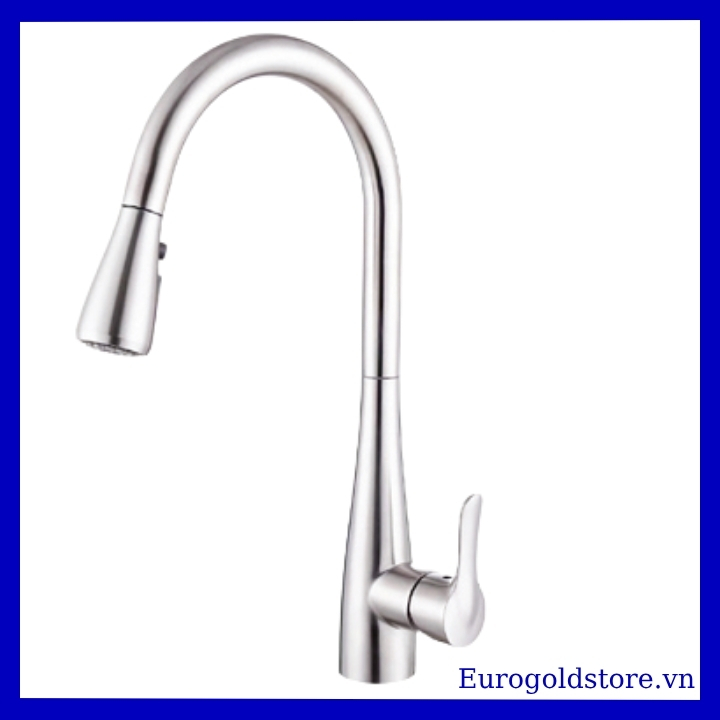 Vòi Rửa Bát Nóng Lạnh Dây Rút Inox 304 Eurogold EVF119MR Vòi Rửa Bát Nóng Lạnh Dây Rút Inox 304 Eurogold EVF119MR